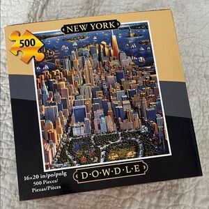 Dowdle New York 500-Piece Puzzle - Black and Gold
